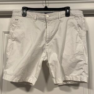 White “Denim and Flower” Shorts